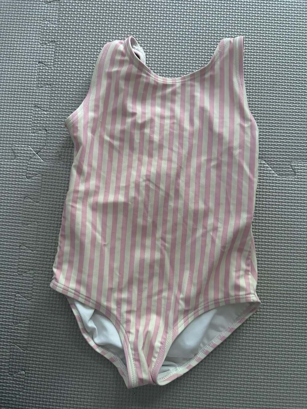 Hanna Andersson Rainbow Stripe One-Piece Swimsuit Size 4 - Picture 2 of 4